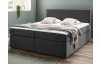 Postel boxspring Aston 160x200 cm, antracitovo šedá látka