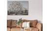 Ručne maľovaný obraz Zasnežený strom 100x70 cm, 3D štruktúra