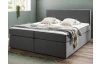 Postel boxspring Aston 160x200 cm, stredne šedá látka