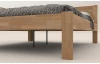 Rohová posteľ so zástenou vľavo Fava L 180x200 cm, prírodný buk