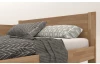 Rohová posteľ so zástenou vľavo Fava L 180x200 cm, prírodný buk