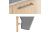 Závesný kôš na bioodpad Cleantex, šedý