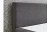 Postel boxspring Aston 180x200 cm, stredne šedá látka