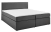 Postel boxspring Aston 180x200 cm, stredne šedá látka