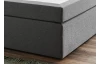 Postel boxspring Aston 180x200 cm, stredne šedá látka