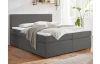 Postel boxspring Aston 180x200 cm, stredne šedá látka