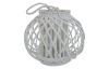 Prútený lampáš Bella 24 cm, biely