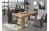 Rozkladací jedálenský stôl Titan 160x90 cm, dub nox