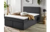 Posteľ boxspring Aston 120x200 cm, antracitovo šedá látka