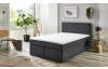 Posteľ boxspring Aston 120x200 cm, antracitovo šedá látka