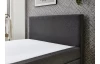 Posteľ boxspring Aston 120x200 cm, antracitovo šedá látka