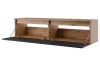 Závesná TV skrinka Asko Living, 135 cm, dub artisan/antracit