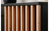 Konferenčný stolík s úložným priestorom Monea, čierny/dub artisan