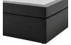 Postel boxspring Aston 140x200 cm, antracitovo šedá látka