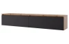 Závesná TV skrinka Asko Living, 180 cm, dub artisan/antracit