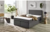 Postel boxspring Aston 140x200 cm, stredne šedá látka