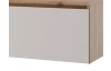 Závesná TV skrinka Asko Living, 180 cm, dub artisan/biela