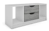 TV stolík Sten 100 cm, biely/šedý beton