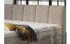 Posteľ boxspring Fresco 180x200 cm, béžová látka
