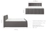 Posteľ boxspring Fresco 180x200 cm, červená látka