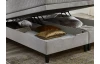 Posteľ boxspring Wien 180x200 cm, svetlo šedá látka