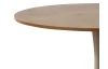 Okrúhly jedálenský stôl Ronduel, 110 cm, béžový kašmír/dub